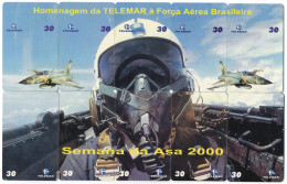 Aviateur Avion Jet  Armée - Puzzle 10  Télécartes Brésil Phonecard  Telefonkarte (P32) - Brasile