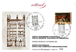 ITALIA ITALY - 1973 PARMA XXXVI Congresso Nazionale Società Italiana Di Pediatria - Battistero Di Parma - 1521 - 1971-80: Storia Postale