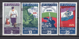 Bulgaria 1977 - 100th Anniversary Of The Liberation From The Turkish Occupation, Mi-Nr. 2636/39, Used - Usados