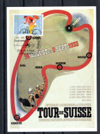 SUISSE - SWITZERLAND - CARTE MAXIMUM - MAXIMUM CARD - 1983 - TOUR DE SUISSE - CYCLISME - CYCLING - VELO - BICYCLE - - Cartas Máxima