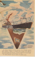 Argentina Postcard Cargo Santa Micaela Ca Base General San Martin 15.05.1951 (ZO182) - Polar Ships & Icebreakers