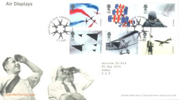 GREAT BRITAIN - 2008, FDC STAMPS OF AIR DISPLAYS. - Covers & Documents