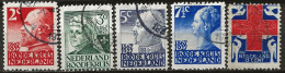 PAYS-BAS: Obl., N° YT 190 à 194, Série, TB - Gebraucht