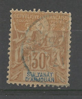 ANJOUAN N° 9 OBL / Used - Used Stamps