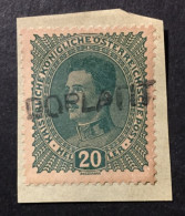 1918  Austria - Emperor Karl I On Fragment - DOPLATIT - Oblitérés