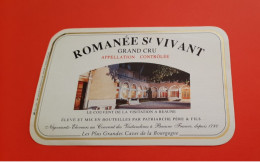 ETIQUETTE  NEUVE / ROMANEE St VIVANT GRAND CRU / PATRIARCHE PERE & FILS A BEAUNE - Bourgogne