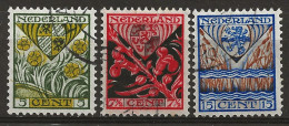PAYS-BAS: Obl., N° YT 196, 197 Et 198, TB - Used Stamps