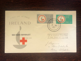 IRELAND FDC COVER 1963 YEAR RED CROSS HEALTH MEDICINE - FDC