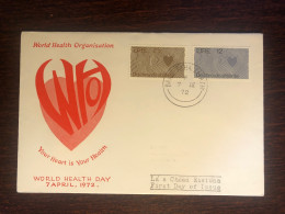 IRELAND FDC COVER 1972 YEAR CARDIOLOGY HEART WHO HEALTH MEDICINE - FDC