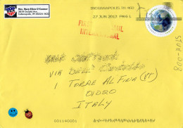 Philatelic Envelope With Stamps Sent From UNITED STATES OF AMERICA To ITALY - Storia Postale