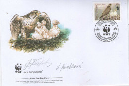 Kyrgyzstan 2009 - WWF Cover With Autograph By Painting Knotkova And Knotek - Gallináceos & Faisanes