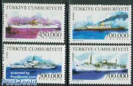 Türkiye 2002 Commercial Fleet 4v, Mint NH, Transport - Ships And Boats - Sonstige & Ohne Zuordnung