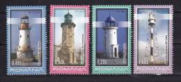 ROMANIA-2010-LIGHTHOUSES-MNH. - Fari