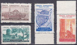 Turquie 1955 N° 1256-59 NMH ** 10ème Congrès International De La Recherche Byzantine (A4) - Ungebraucht