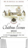 Etiquettes De Vin.  Château LIVRAN    (Médoc, Cru Bourgeois). ..I 090 - Bordeaux