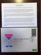 IRELAND FDC COVER 2019 YEAR ORGAN DONORS DONATION HEALTH MEDICINE STAMPS - FDC