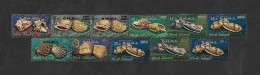 SE)1978 COOK ISLANDS, FROM THE SERIES SHELLS WITH O.H.M OVERLOAD, 11 CTO STAMPS - Cookinseln