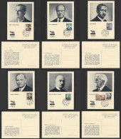 SE)1959 SAN MARINO, 6 MAXIMUM CARDS COMMITTEE OF ORGANIZERS OF THE 18TH OLYMPIC MEDALISTS, XF - Neufs