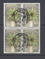 Timbre De COTE D'IVOIRE : Rare Bloc De 4 >>> Fleur D'ananas (timbre Très Peu Utilisé). - Côte D'Ivoire (1960-...)