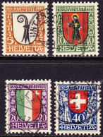 Switzerland / Schweiz / Suisse : 1923 Pro Juventute Michel 185 / 188 - Used Stamps