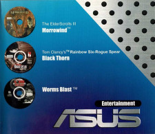 Asus Entertainment Pack PC. Morrowind, Worms Blast, Black Thorn - Juegos PC