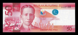 Filipinas Philippines 50 Piso Sergio Osmeña 2010 Pick 207a Sc Unc - Afghanistán