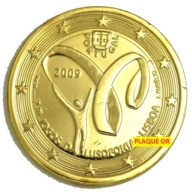 PORTUGAL 2009 - 2 EUROS COMMEMORATIVE - LUSOPHONIE - PLAQUE OR - Portogallo