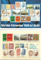 Norway Norge 1974 Original Yearset   MNH(**) - Unused Stamps