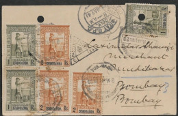 Portuguese India, Postcard Used With Censor Postmark Inde Indien - Inde Portugaise
