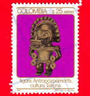 COLOMBIA - Usato - 1982 - Figura Antropo-zoomorfa Della Cultura Tairona - 25 - Colombia