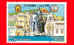 COLOMBIA - Usato - 1983 - 450° Anniversario Della Fondazione Di Cartagena - Edifici E Monumenti - 35 - Colombia