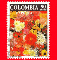 COLOMBIA - Usato - 1992 - Esportazioni - Floricoltura - Fiori - 90 - Colombia