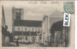 89 . Yonne : Appoigny  : La Mairie , L ' église . - Appoigny