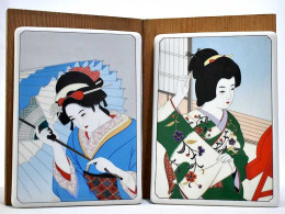 Pareja De Placas De Porcelana Para Pared. Japanese Tradition Bijin-Ga Series. NTC Noritake Japón - Rock