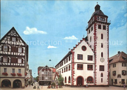 72273062 Mosbach Baden Fachwerkbauten Marktplatz Rathaus Fussgaengerzone  Mosbac - Mosbach