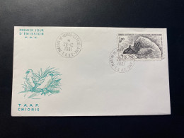 Enveloppe 1er Jour "Oiseaux - Le Chionis" - 26/12/1981 - PA67 - TAAF - Saint Paul - Animaux - Faune - FDC