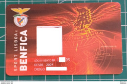 PORTUGAL GENERIC CARD BENFICA MEMBERSHIP CARD - FOOTBALL - Other & Unclassified