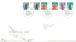 GREAT BRITAIN - 2007, FDC OF CHRSTMAS  STAMPS. - Lettres & Documents