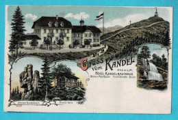 * Kandel (Rheinland Pfalz - Deutschland) * (Gebr. Metz Tübingen 1905 - 36287) Gruss Vom Kandel, Hotel Kandelrasthaus - Kandel