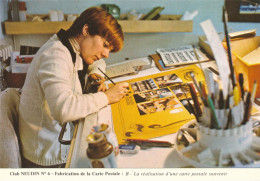 8  PostCards: Fabrication De La Carte Postale Club NEUDIN - The Complete Serie Of All Eight P.c.'s! - Autres & Non Classés