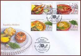 Moldova 2014 FDC "Traditional Food And Culinary Herbs" Quality:100% - Moldova