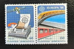 GREECE, 1988 , EUROPA , MNH - Unused Stamps