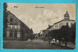 * Burg - Maagdenburg (Saksen-Anhalt - Deutschland) * (Verlag P. Kukler) Unterm Hagen, Bayrischen Hof, Hotel, Old - Burg