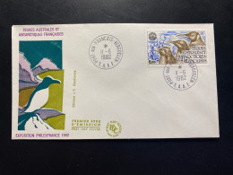 Enveloppe 1er Jour "Philexfrance 82 - Exposition Philatélique International" - 11/06/1982 - PA71 - TAAF - Iles Kerguelen - FDC