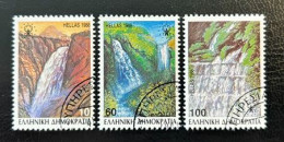 GREECE, 1988 , WATERFALLS, USED - Gebraucht