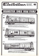 Catálogo De Novedades Electrotren 1983 H0 - Altri & Non Classificati