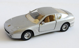 Coche Miniatura Metal Ferrari 456GT Gris Metalizado Escala 1/39 De Maisto - Sonstige & Ohne Zuordnung