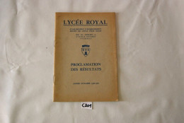 C201 Livret - Proclamation Résultats - Ecole Tournai Lycée Royal - 1966 1967 - Diplomi E Pagelle