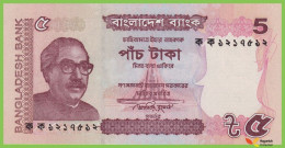 Voyo BANGLADESH 5 Taka 2011 P53a B348a ক ক UNC - Bangladesch