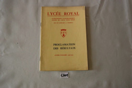 C201 Livret - Résultats 1956 57 - Ecole Tournai Lycée Royal - Diploma's En Schoolrapporten